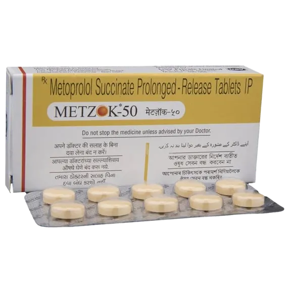 metzok 50mg tablet 10's